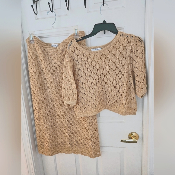 Never worn 2 piece sweater skirt set - Picture 1 of 1